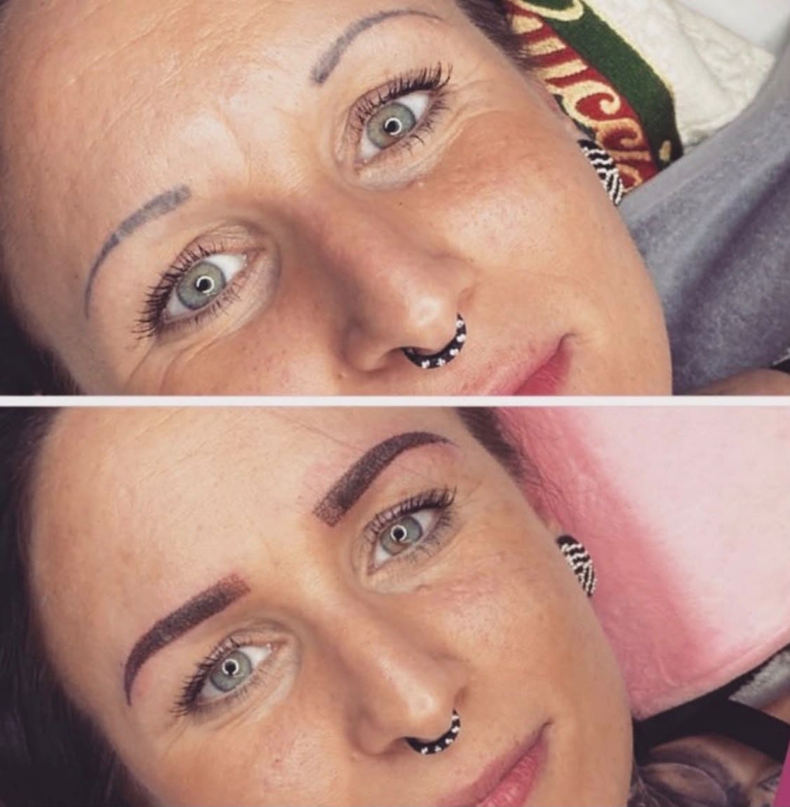 Powder Brows Vorher Nachher