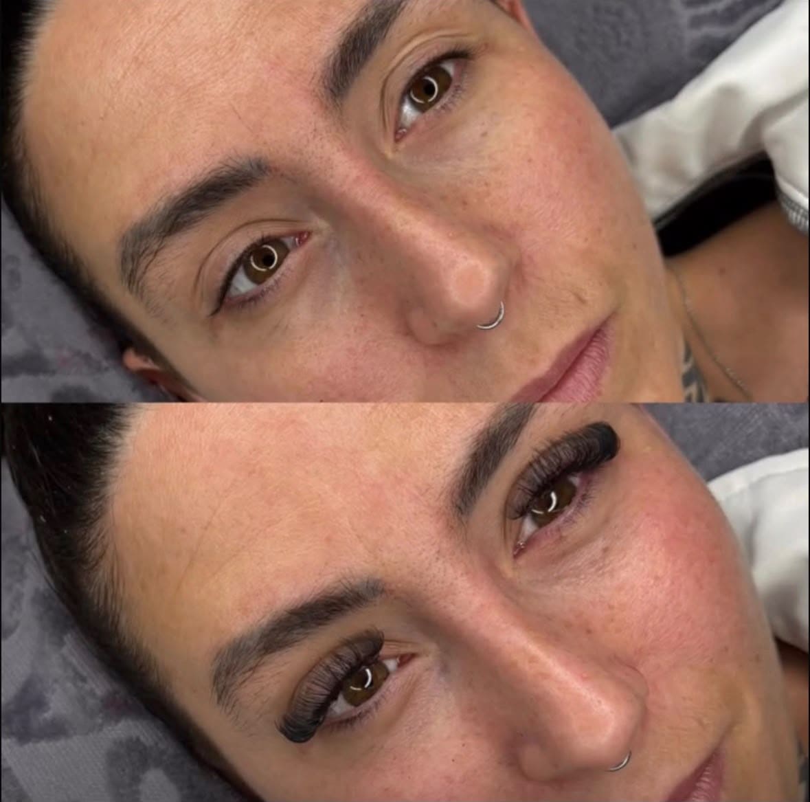 Wimpernverlängerung Vorher Nachher